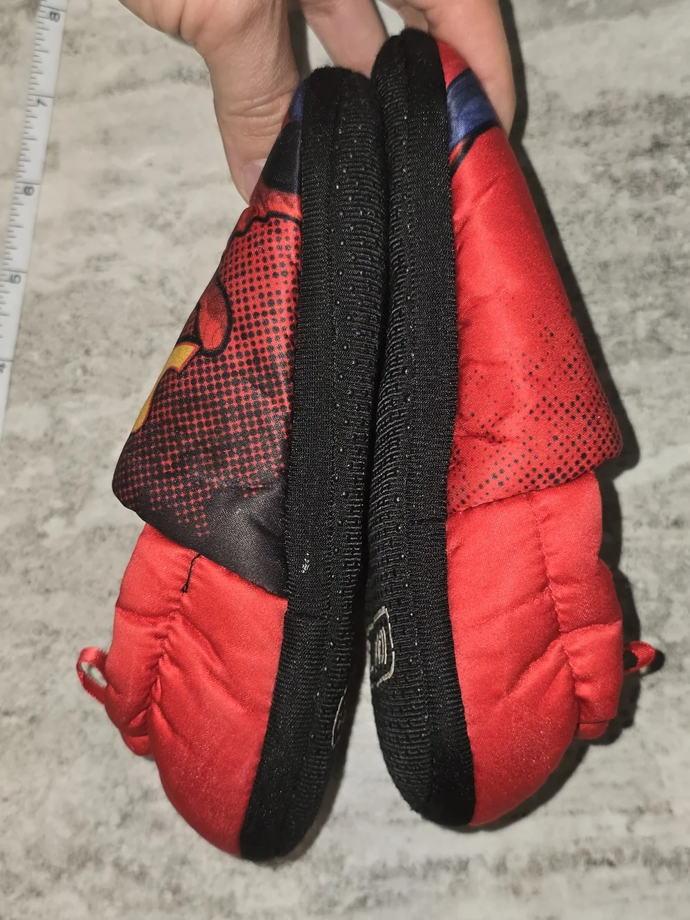 Marvel Spider-Man Red Toddler Slippers- Large 9/10